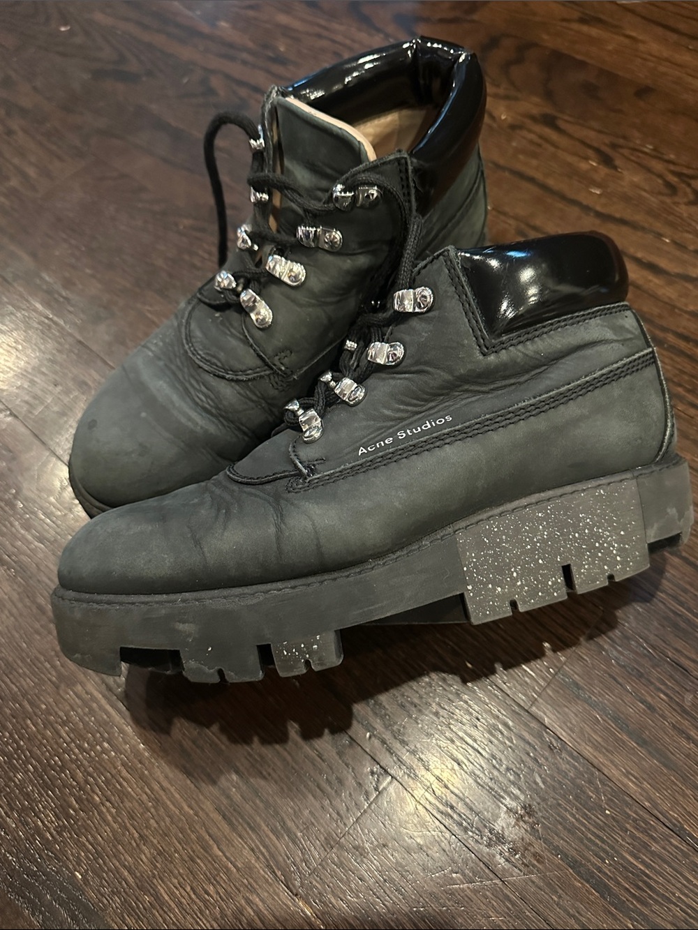 ACNE STUDIOS RUGGED PLATFORM WHIPSTITCH BOOTS - Picture 2 of 4